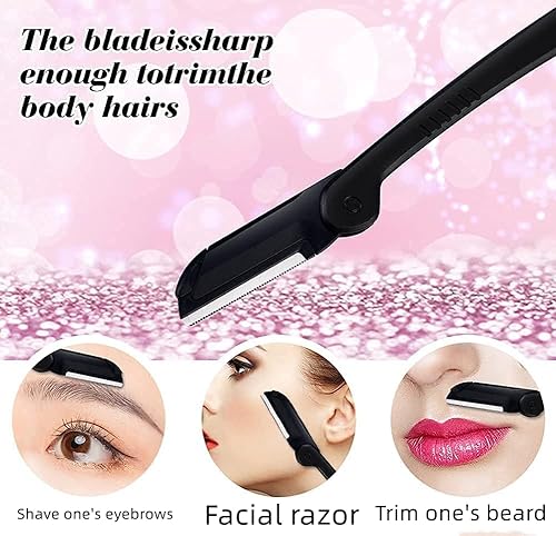 Miniatura 4 de Kit de tijeras de cejas 3 en 1, cortador de cejas para mujeres, kit de aseo de cejas especialmente diseñado para mujeres, incluye; tijeras de cejas