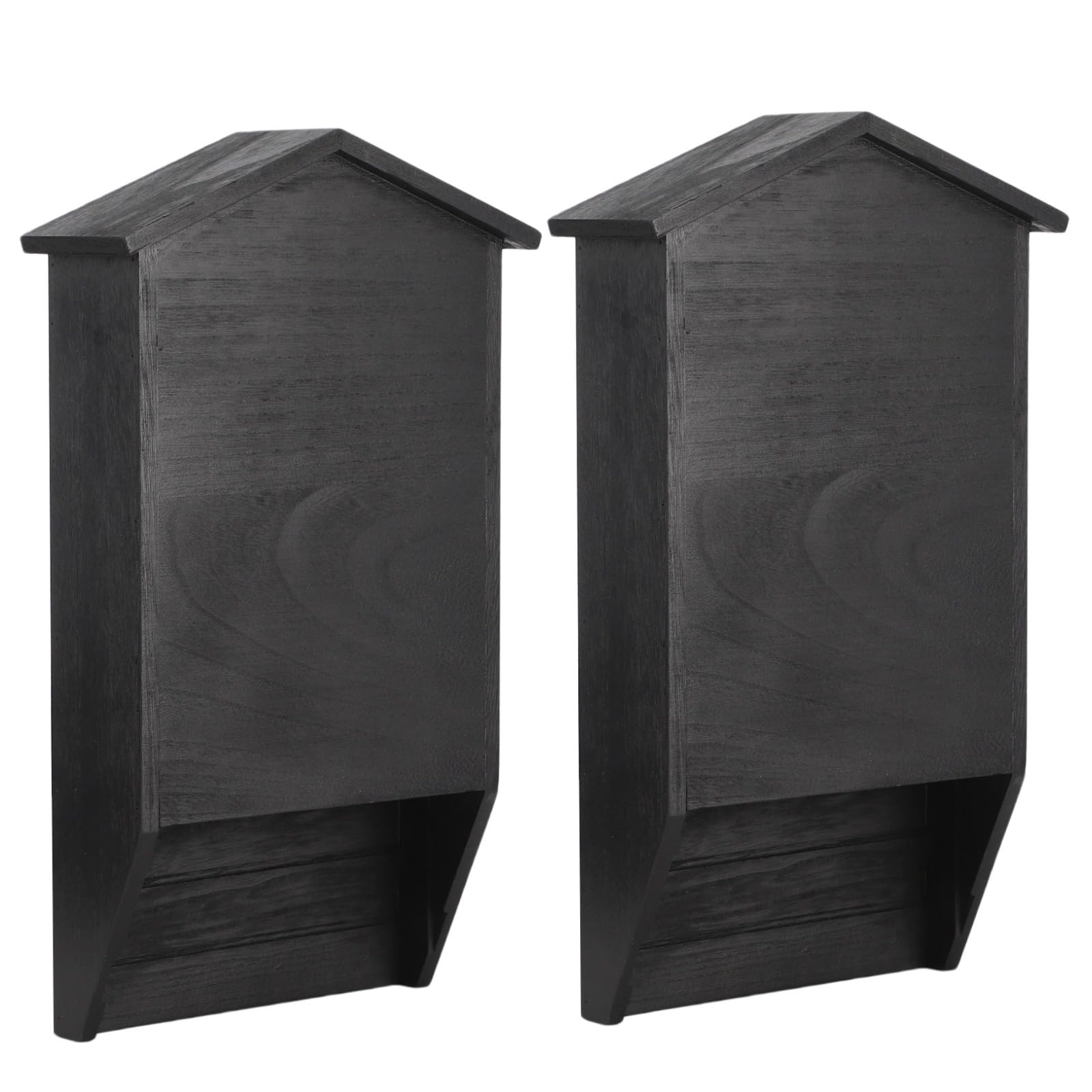 Großes Fledermaushaus aus Holz, Doppelkammer, Fledermausbox für den Außenbereich, Baum, Garten, Hinterhof, einfach zu installieren, 39,6 x 23,1 x 7,1 cm, 2 Stück
