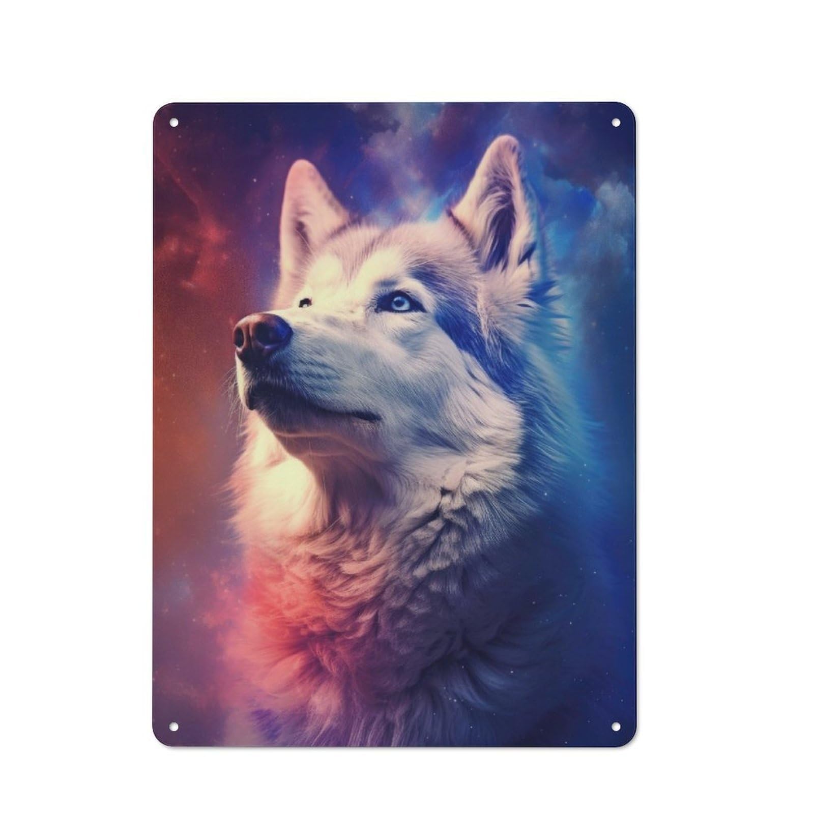 Junmoney Husky Dogs Retro Metal Wall Sign 40X30cm With For Pub Or Café, A Housewarming Gift For Hospitality Wall Decor Collectors