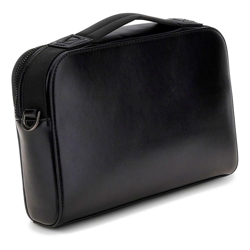 GUESS bolso bandolera Boston Double Zip Camera Bag Black negro