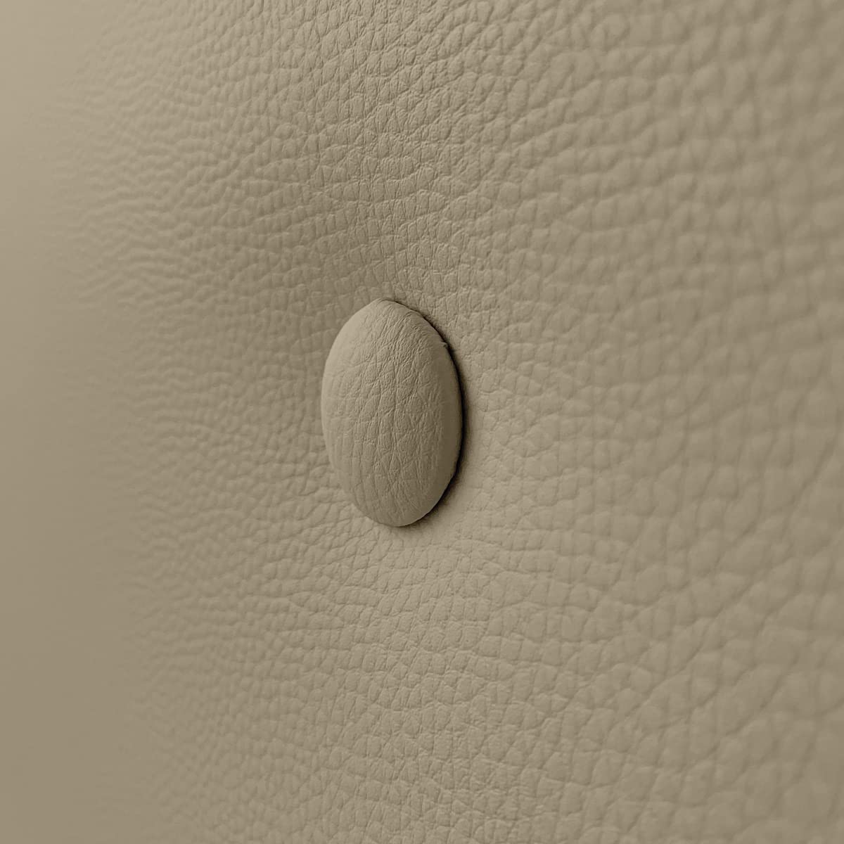 DUÉRMETE ONLINE Tête de lit rembourrée modèle Milan tapissée en Similicuir Haut de Gamme - Comprend ferrures et vis, Bois, Beige, 100 x 60 cm (lit 90)