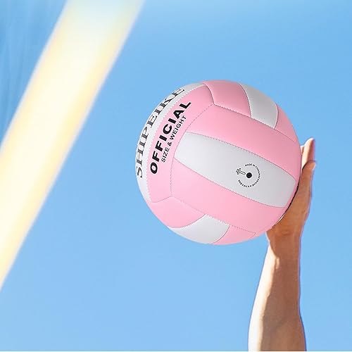 Miniatura 6 de ABAJI Pelota oficial de voleibol más gruesa de poliuretano impermeable antiexplosión 15+ años para niños y niñas, juego de entrenamiento en