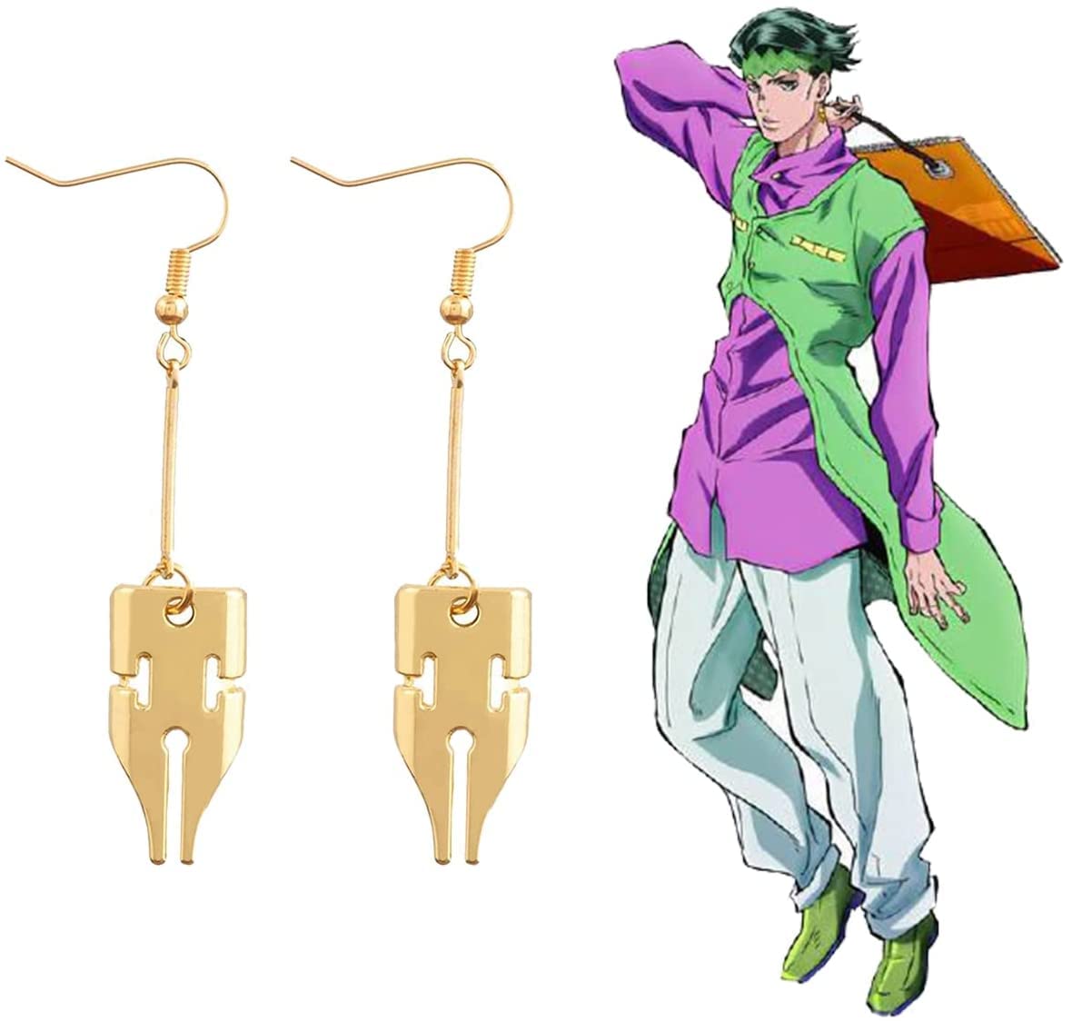 Amazon.co.jp: イヤリング ジョジョの奇妙な冒険 岸辺 露伴 耳飾り 両