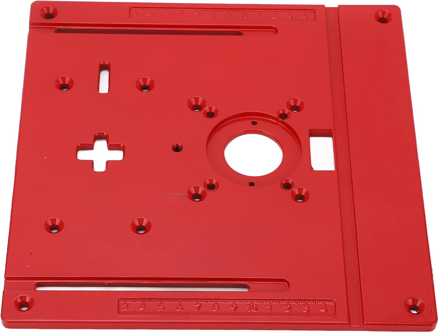Woodworking Router Table Flip Plate, Router Table Insert Plate Table Benches Router Plate Aluminum Alloy Jig Saw Trimmer