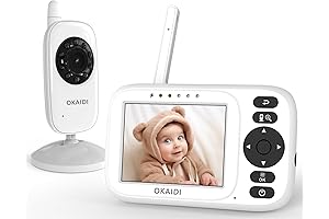 Video Baby Monitor, 3.2" Screen, 1000ft Long Range