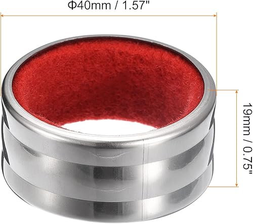 Miniatura 9 de uxcell Collares para botellas de vino, 2 anillos de goteo de vino de acero inoxidable, tapones de goteo de 1.57 x 0.75 pulgadas a prueba de fugas