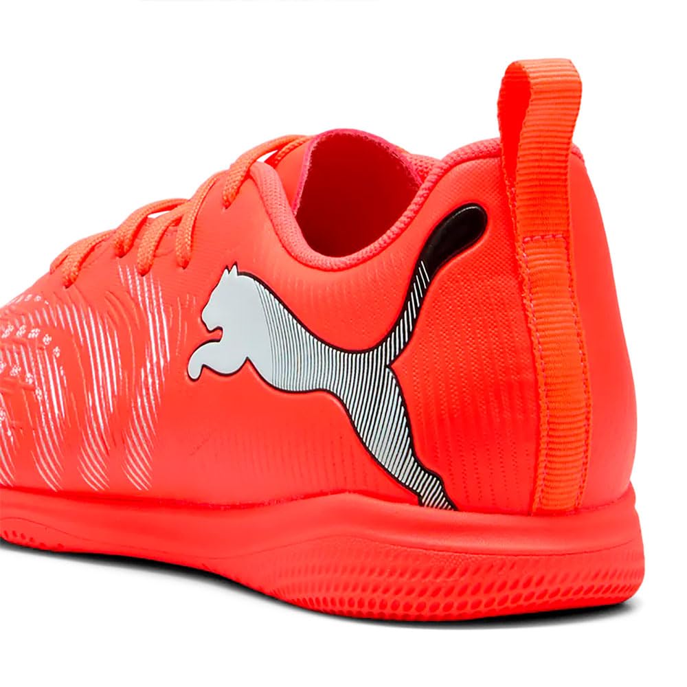 PUMA Future 9 Play IT JR - Tenis de fútbol, Color Rojo, Blanco, Negro y Plateado, Talla 12 de Reino Unido, Rojo Brillante Puma Blanco Puma Negro Puma Plata, 31 EU