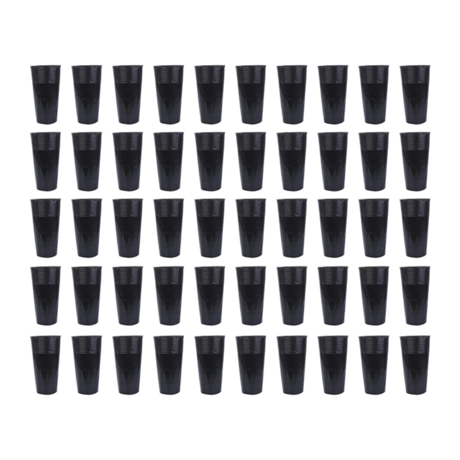 Stgfyxgs 50 Pack Nursery Seedling Pots, Multipurpose Tall & Deep Pots for Lawn Growing, Outdoor & Indoor, Multi, 20cm Height