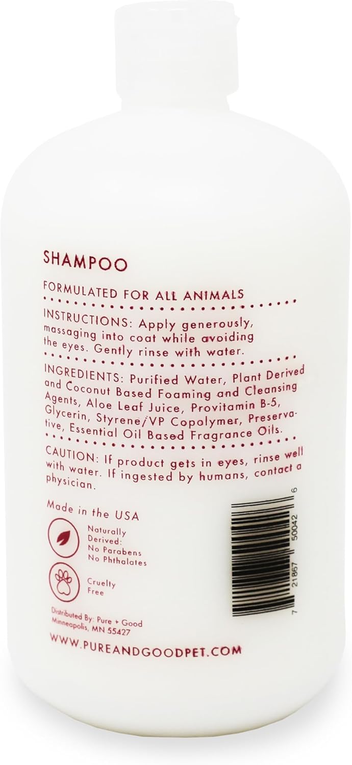Shampoo and Conditioner Set, Formulated for All Pets, Gentle and Cleansing, Made in The USA, Cruelty Free, 16 fl oz (Sandalwood + Cocon)