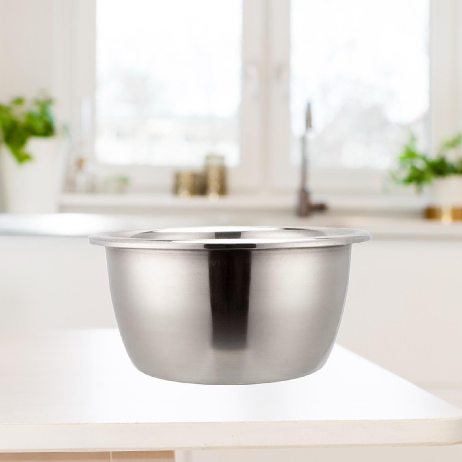Lavabo de Acero Inoxidable, para Lavar Ropa, utensilio de Cocina, Recipiente Grande para cocinar, palangana para pies, Plato para Frutas, pastas, 32CM
