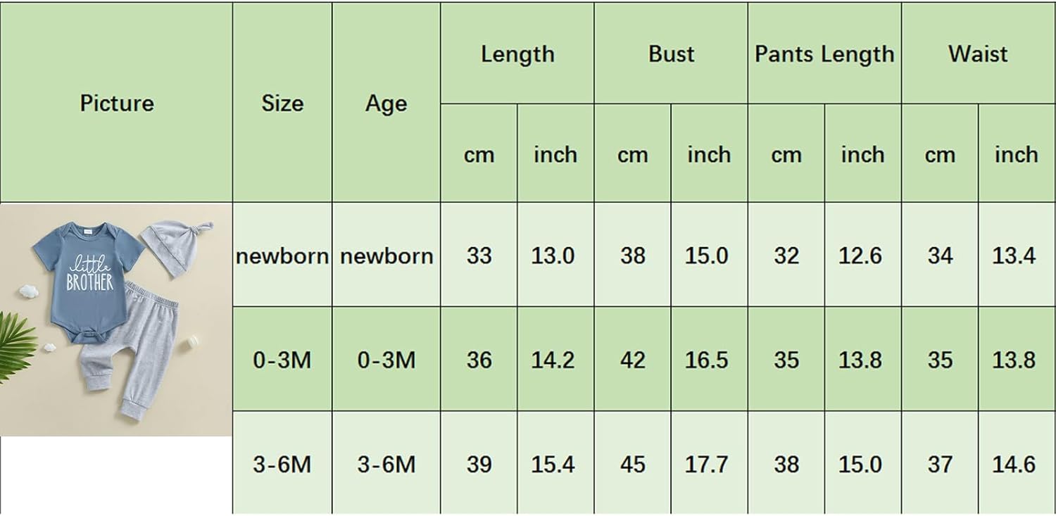 Little Brother Newborn Outfit T-Shirt Romper Top and Pants Sets Baby Coming Home Hospital Clothes Summer Clothing - Image 8