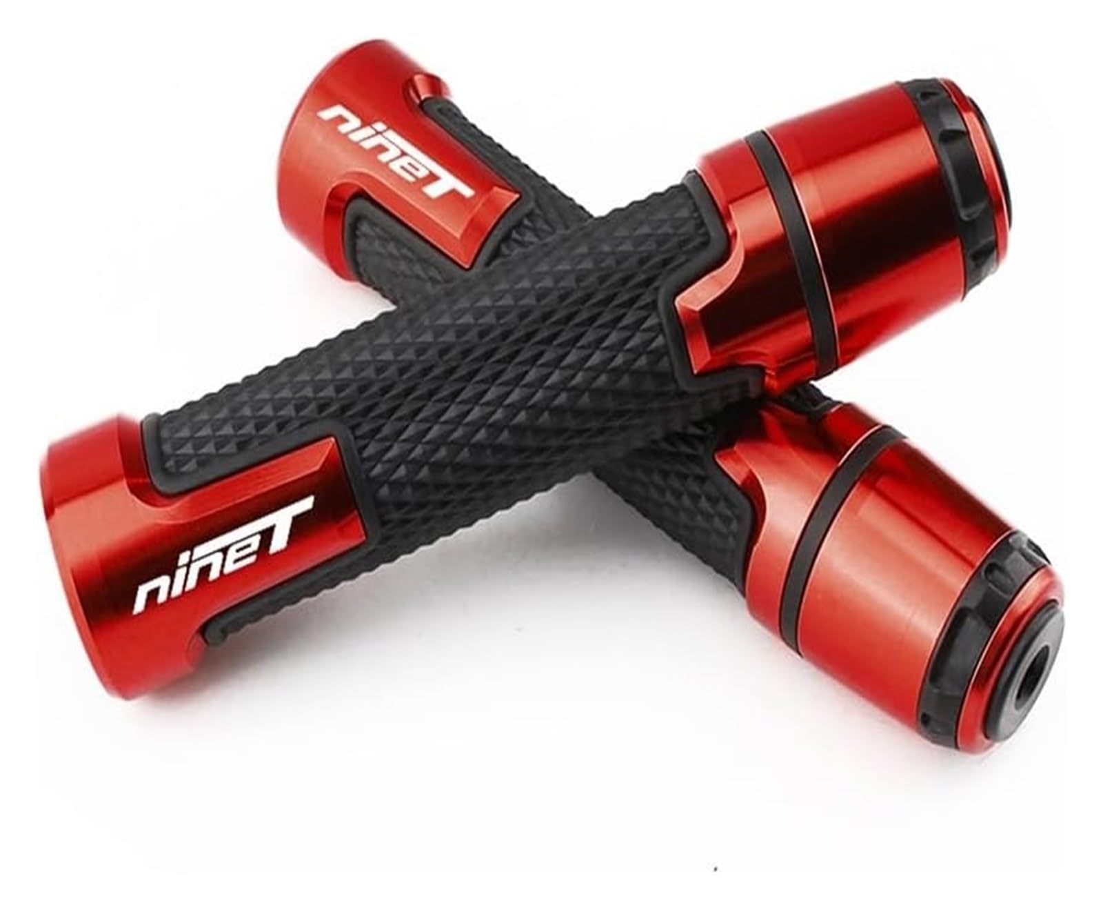 pour BM&W pour NINET pour R Nine pour T RnineT Pure/Cafe Racer/Scr 2014-2022 Poignées De Guidon Moto Poignées Antidérapantes en Caoutchouc 7/8" 22mm Extrémité du Guidon(Red)