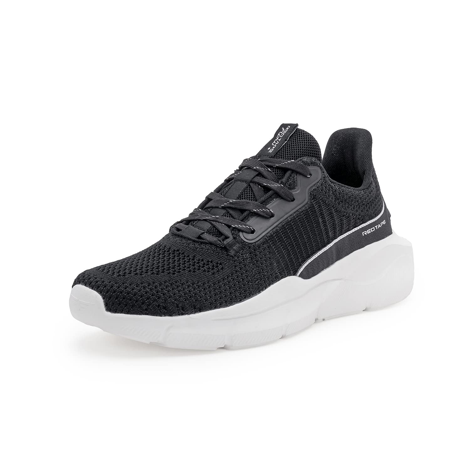 Red Tape Black/White Sports Shoes for Mens- Lace-Up Shoes, Perfect Walking & Running Shoes for Mens (B0BVBJW4BB) Amazon Price History, Amazon Price Tracker