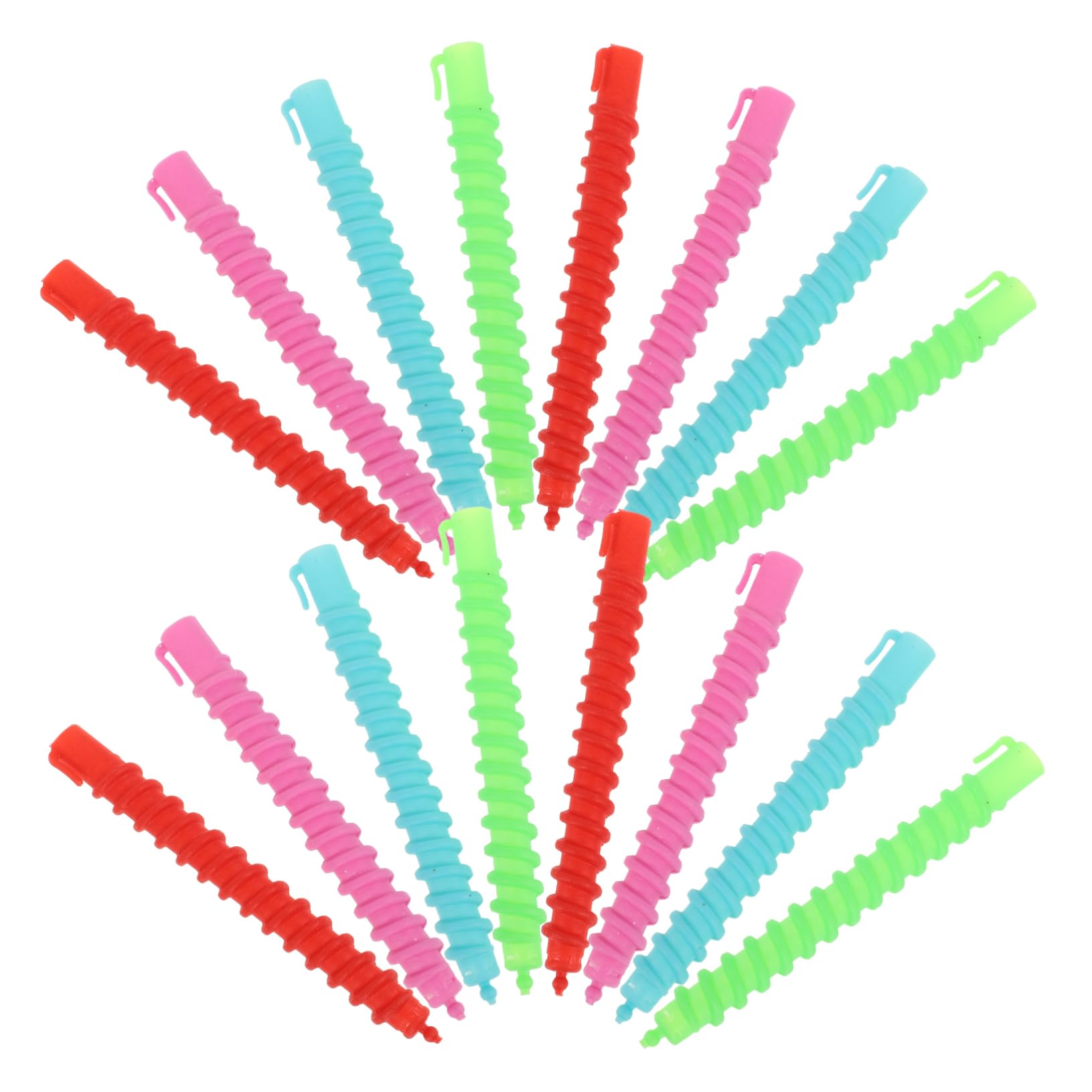 CALLARON Bigodini Colore Casuale Colore Assortito 60 Pezzi in Plastica per Chioma Versatili e Facili da Maneggiare e Permanente per Acconciature per Chioma Corti