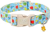 Vista 34 de Collar de perro de algodón de dinosaurio con hebilla de metal, collar de regalo para niñas o niños pequeños, medianos y grandes, lindos collares