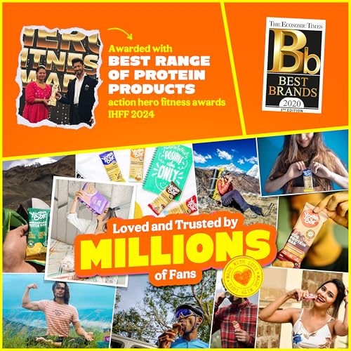 Image of Yogabar Power Up 20g Protein Bar (5 Bars, Coffee Rush, No Added Sugar) | Least Net Carbs | Zero Added Sugar Protein Bars | High Protein Blend - Whey Protein Concentrate, Isolate, Peanuts & Soy | Healthy Protein Snacks