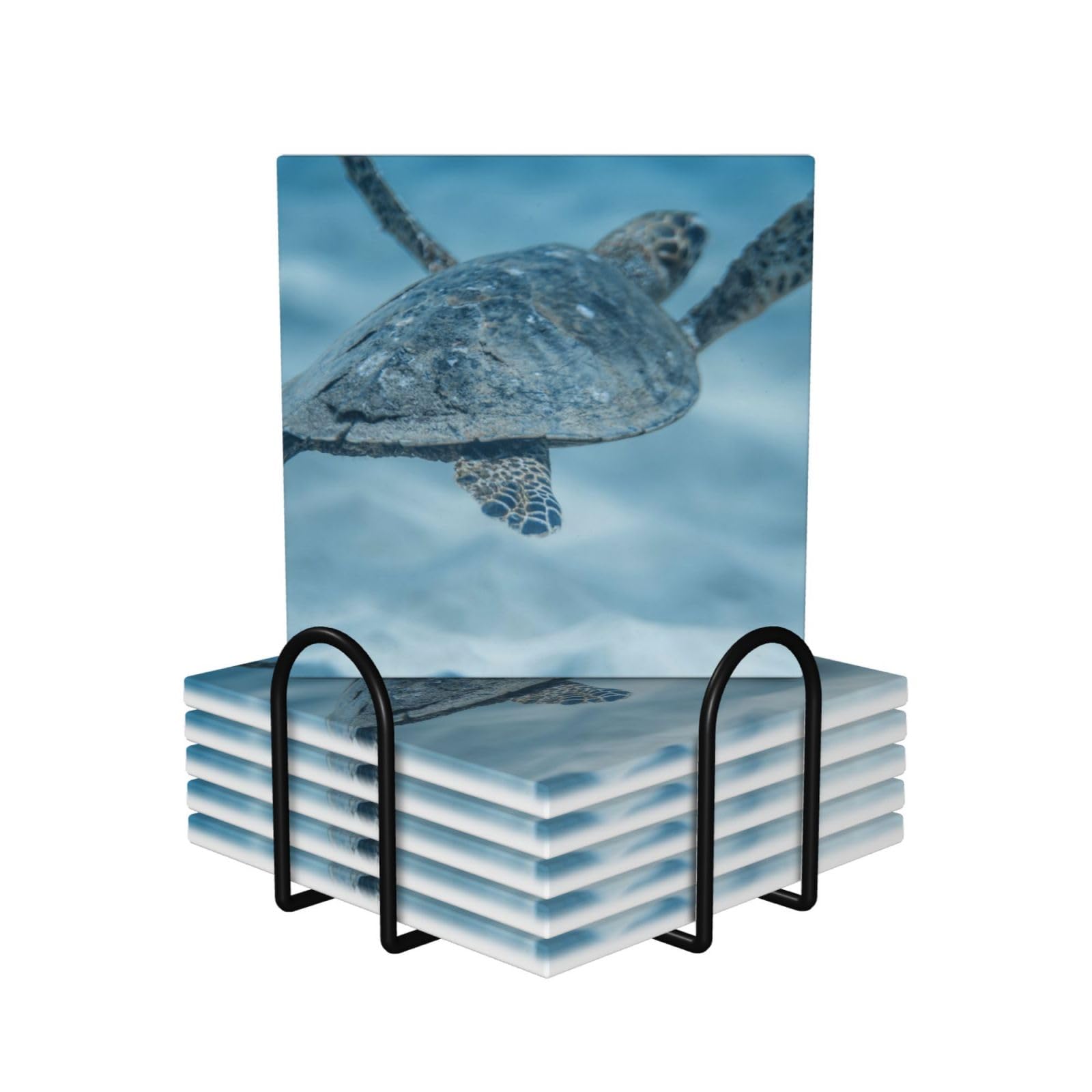 Dessous de verre céramique tortue : le coffret cadeau idéal pour crémaillère et cuisine