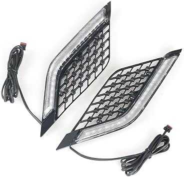 For Honda Goldwing Gold Wing GL1800 Tour DCT Airbag 2018-2023 Motorcycle LED Light Radiator Grill Panels Decorative Light Lamp Black