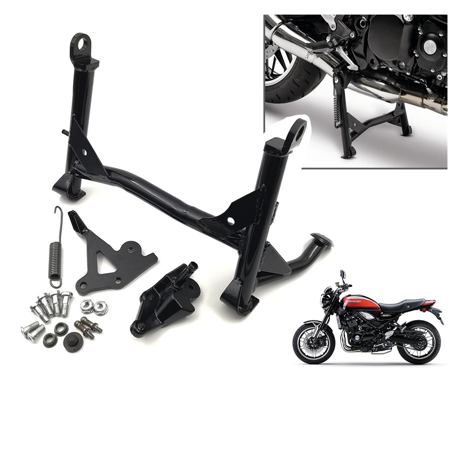 Motorcycle Kickstand Center Parking Stand Bracket Holder Support Compatible With Kawasaki Z900RS Z 900 Z900 RS 900RS Cafe 2018 2019 2020
