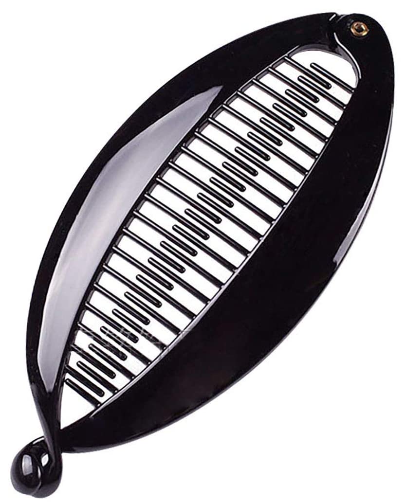 ayushicreationa Fish Shape Hair Claw Clips Banana Clips Barrettes Hairpins Hair Accessories Flexible Ponytail Holder Interlocking Hair Styling Clips Black 3 Pieces