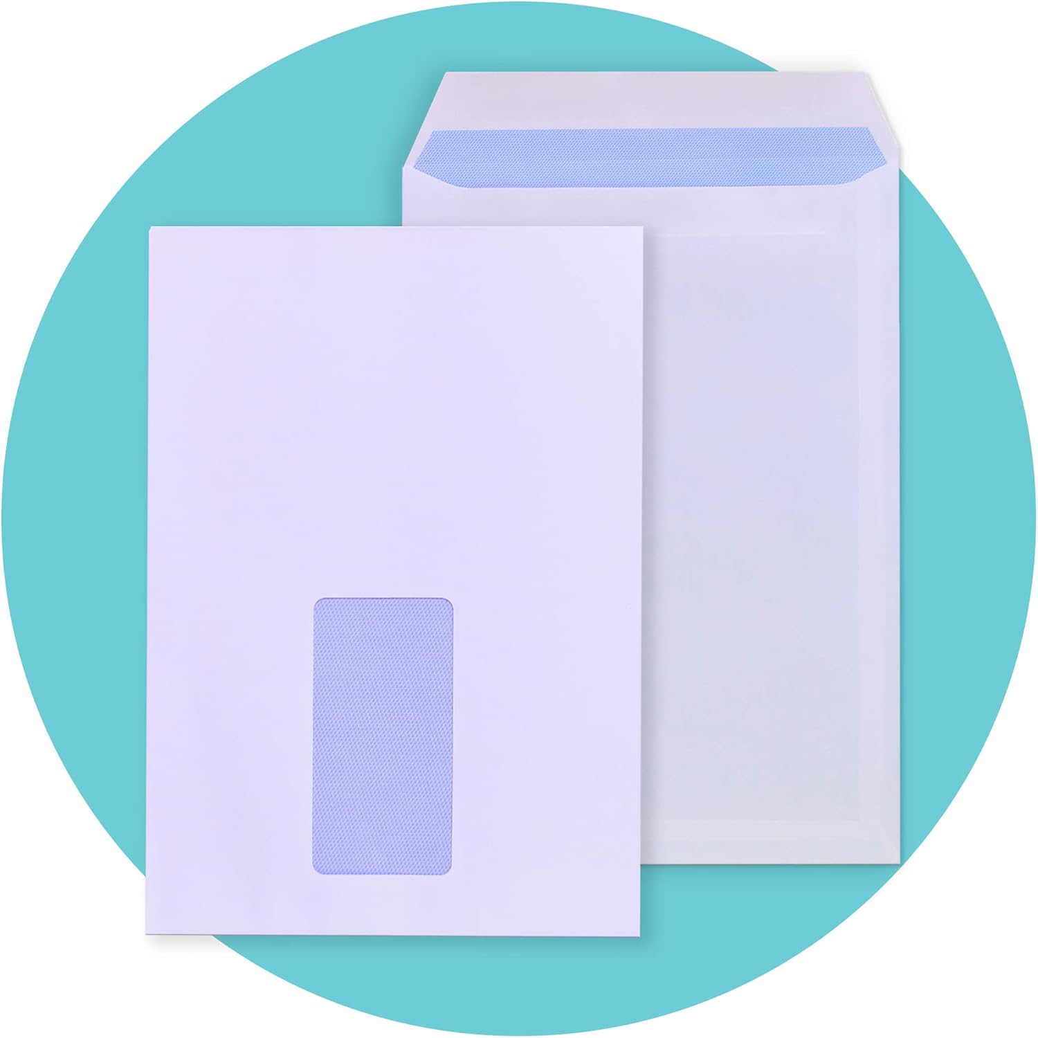 Triplast 100 x C5 Window Self Seal Security Envelopes (Size: 229x164mm) | Address Window, Self Sealing & Printer Safe Mailing Paper Envelopes | Ideal for Everyday Home, Office & Commercial Use