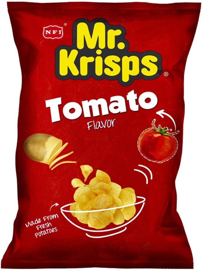Mr.Krisps Potato Chips Tomato Flavor 80 Gm