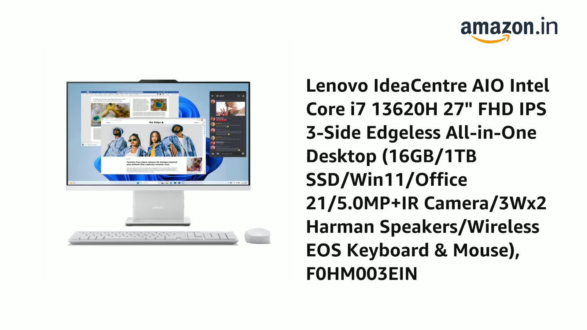 Lenovo IdeaCentre AIO Intel Core i7 13620H 27
