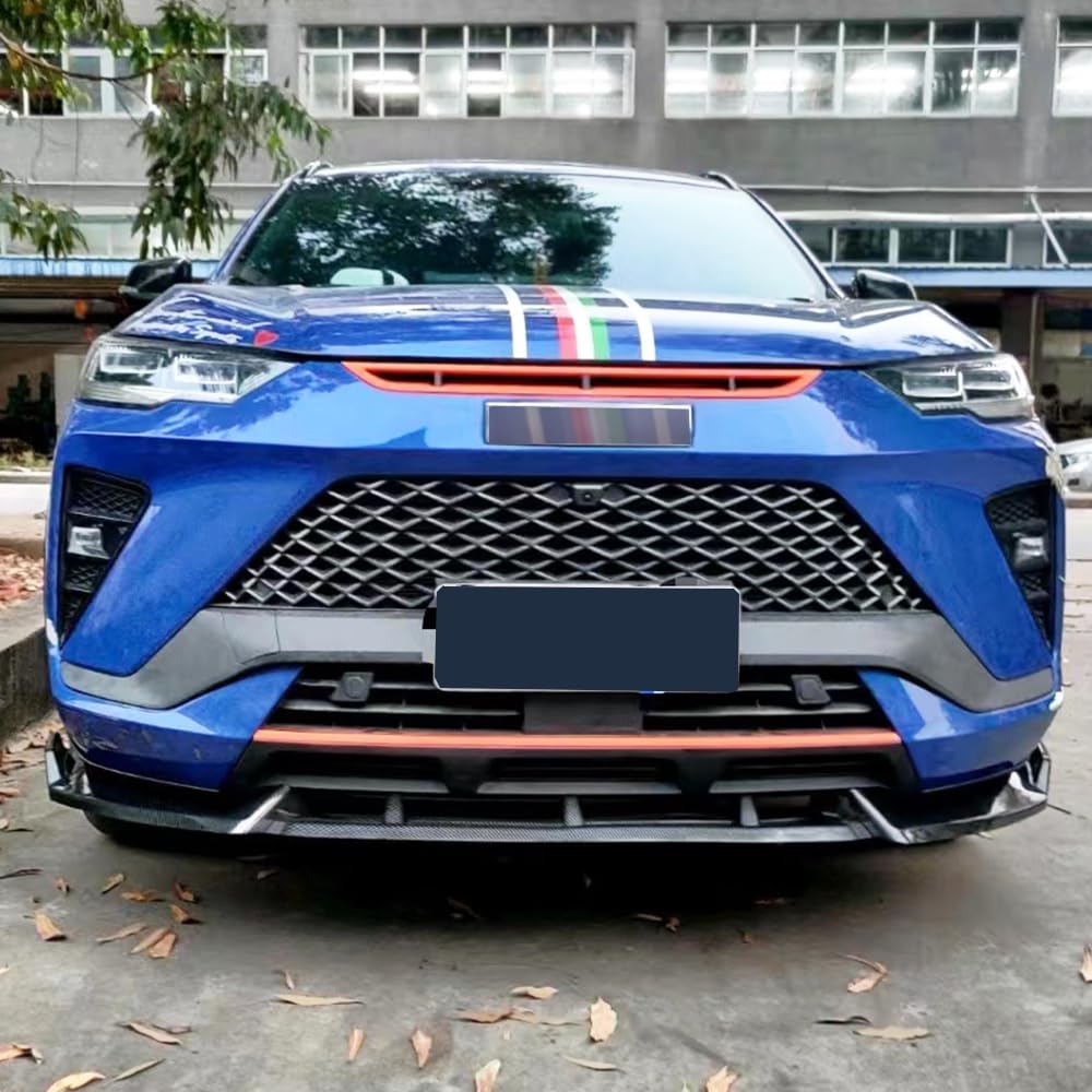 Lyjstore Kompatybilny z Haval H6 GT S Przedni zderzak Spoiler Chin Upgrade Zewnętrzny zestaw nadwozia PP Plastik 3 szt./zestaw Części samochodowe Akcesoria