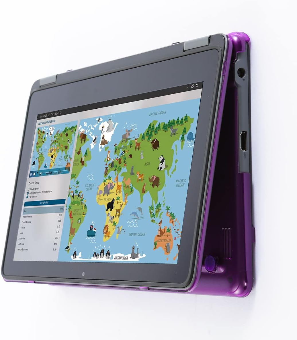 mCover Hard Case ONLY Compatible with 2021-2023 11.6" Dell Latitude 3120/3140 Education 2-in-1 Convertible (with 360° Hinge) Laptop (NOT Fitting Other Dell Models) - Purple