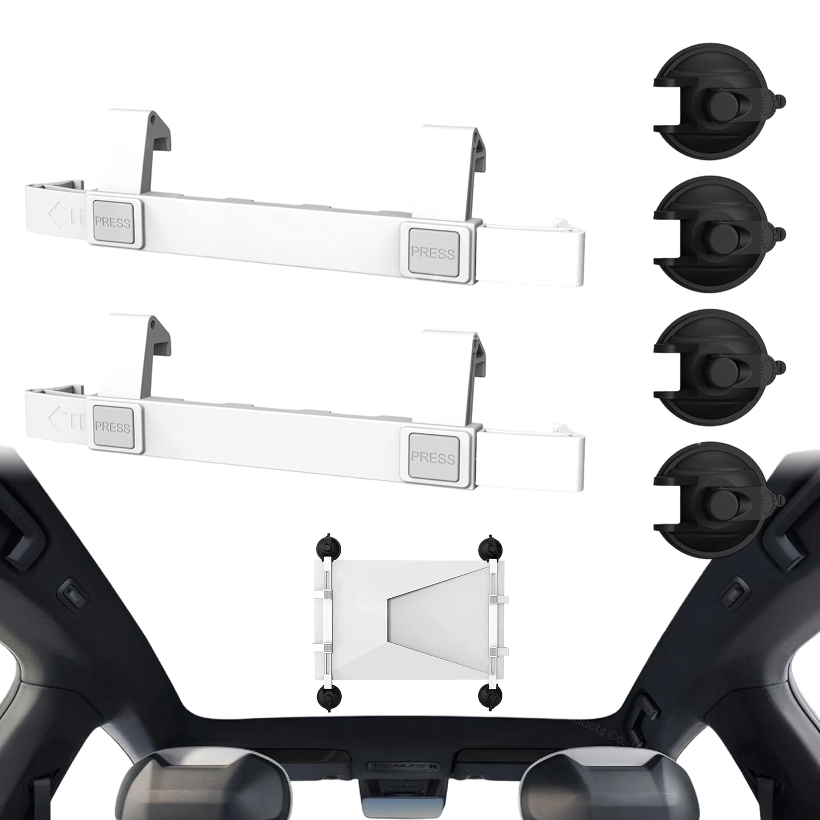 Support satellite de toit ouvrant pour camping et voyages en SUV ou berline - 8