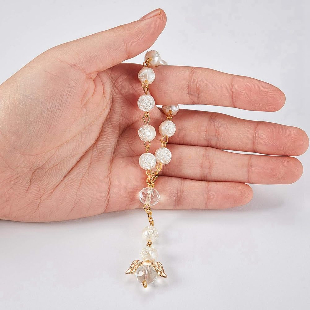 DiLù Artemente: Bomboniere Rosari Con Angelo Lilla Prima Comunione Bimba