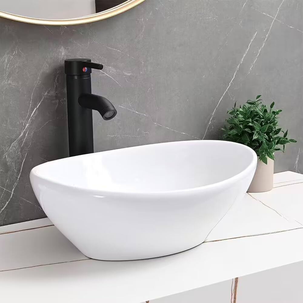 Amazon.co.jp: 洗面ボウル 陶器製 排水金具付き（ Sトラップ