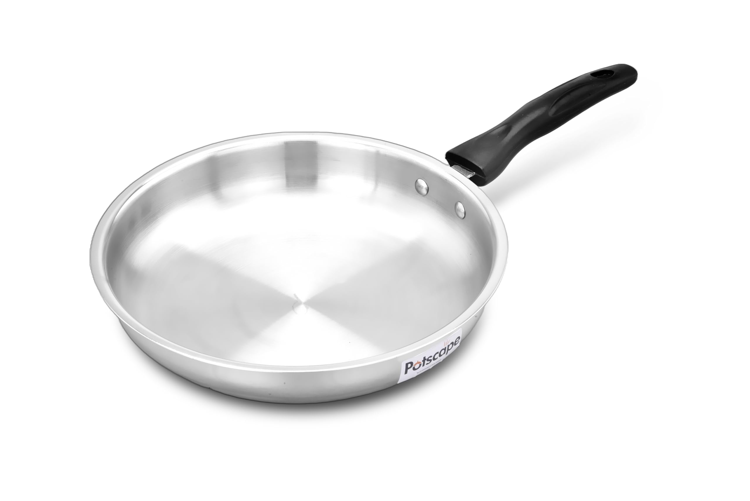 Potscape Essential Stainless Steel Frypan - 20cm | Heavy Bottom Frying Pan | Induction and Gas Cooktops Compactible | Dishwasher Safe | Healthy Cooking | Study Handle - 2 Year Warranty (B0D4F75J55) Amazon Price History, Amazon Price Tracker