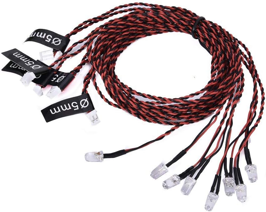 True Realism Navigation Lights 8 LED Light System Kit for RC Remote Control Airplane Helicopter