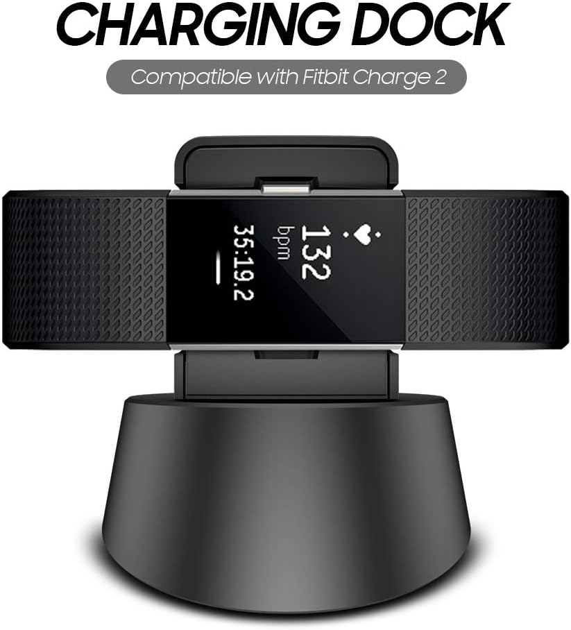 AWINNER Charging Dock Compatible for Fitbit Charge 2,Smartwatch Replacement USB Charger Adapter Charge Cord Charging Cable for Charge2
