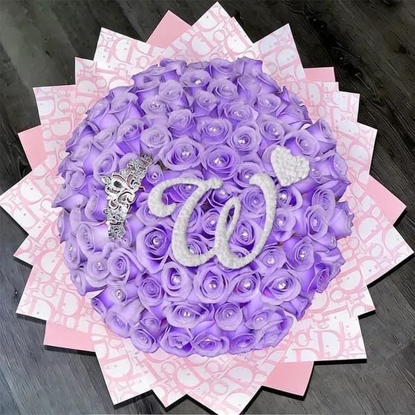 Custom Glitter Rose DIY Bouquet -Gift for Mom, Anniversaries, Couples (Style2) - 3