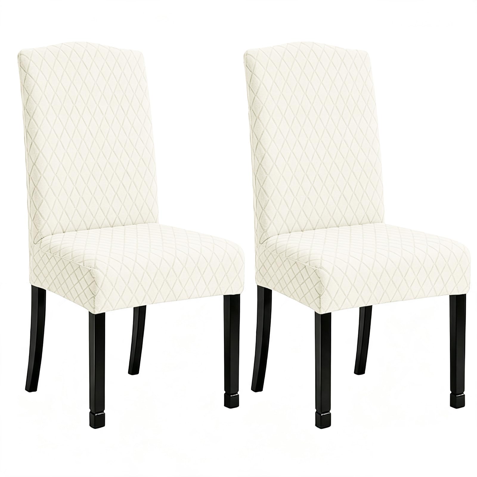 LANSHENG Waterproof Dining Chair Covers Set of 4, Washable Chair Covers
