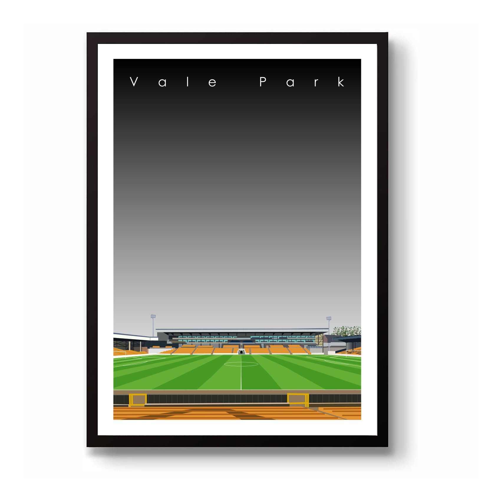 GroundDesigns PORT VALE Vale Park Stadium Wall Art