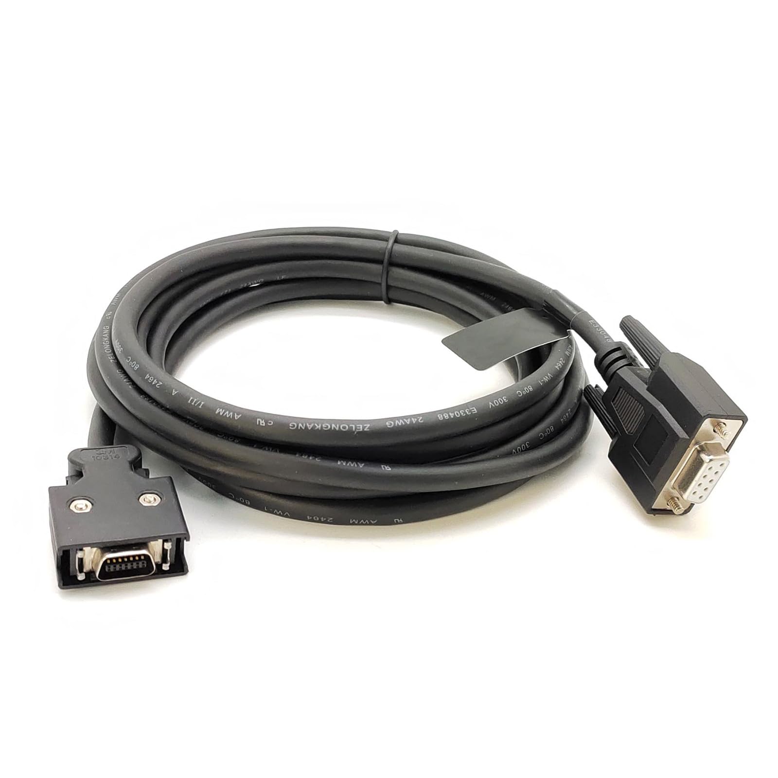 GXMRHWY D-Sub 9Pin Female Connector Straight to SCSI HPCN 14Pin Male Snap Type Connector with Rs232 Serial Programming Cable 3Meter