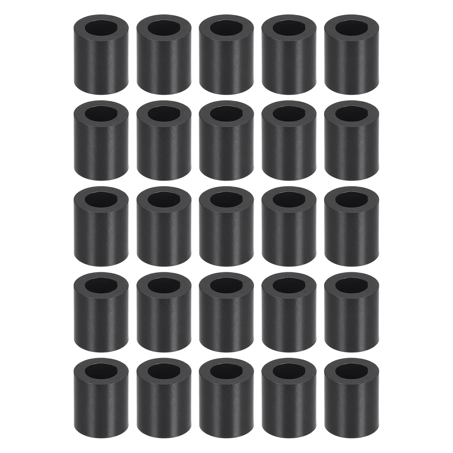 YOKIVE 100 Pcs Black Round Spacer, Unthreaded Washers with High