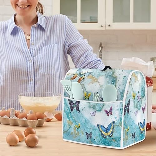 Miniatura 4 de Hechitok Aztec Geometric - Cubierta para mezclador de cocina, compatible con 4.5-5 cuartos de galón (14.9 pulgadas de alto x 10.8 pulgadas de ancho