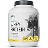 Levels Grass Fed Whey Protein Powder, No Artificials, 24G of Protein, Vanilla Bean, 5LB