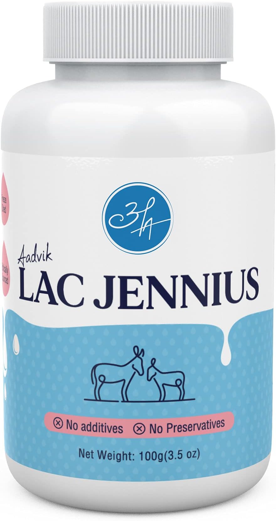 Aadvik Lac Jennius | Donkey Milk Powder | Freeze Dried | 100gm