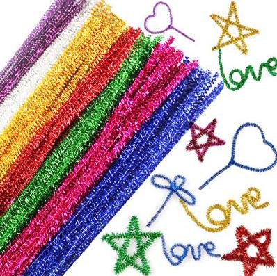 Caryko Tinsel Creative Arts Chenille Stems 6 Mm X 12 Inch, Pack Of 200 (Mix) #TOP4