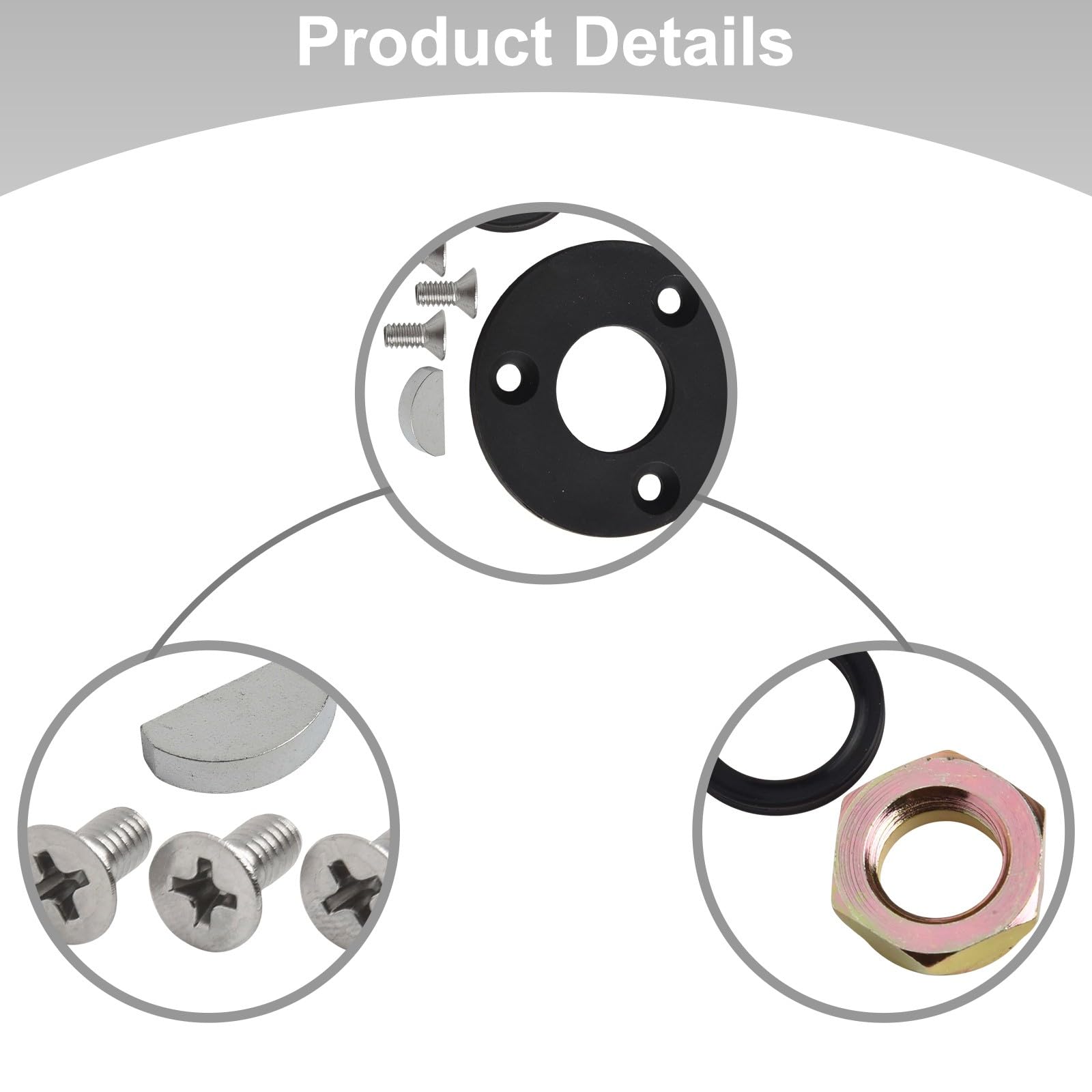per kit di guarnizioni per timone marino compatibile con Seastar HP6032 HH4313 HH4315 Series, parti di riparazione del sistema di sterzo del timone con coperchio superiore e guarnizione