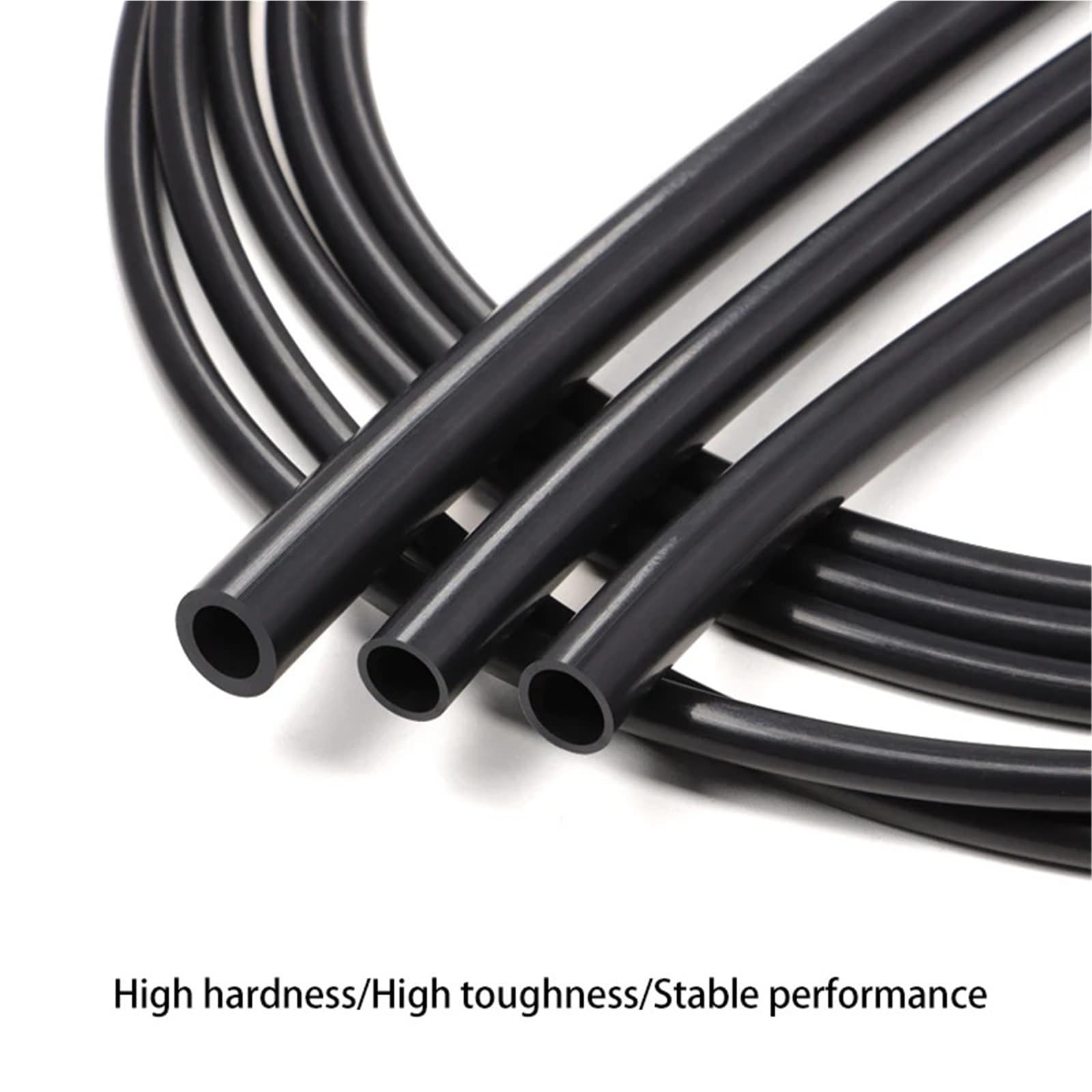 PTFE Tubo Tubo rígido extrusor negro con cabezal en J for piezas de impresora 3D | ID 1 2 2,5 3 4 5 6 7 8 10 MM(1M_10X12MM)