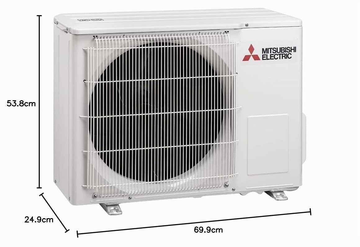 Aire acondicionado fijo Mitsubishi Electric ‎MSZ-HR25VF, 1 unidad interior + 1 unidad exterior, caliente y frío, mando a distancia incluido, 9000 BTU