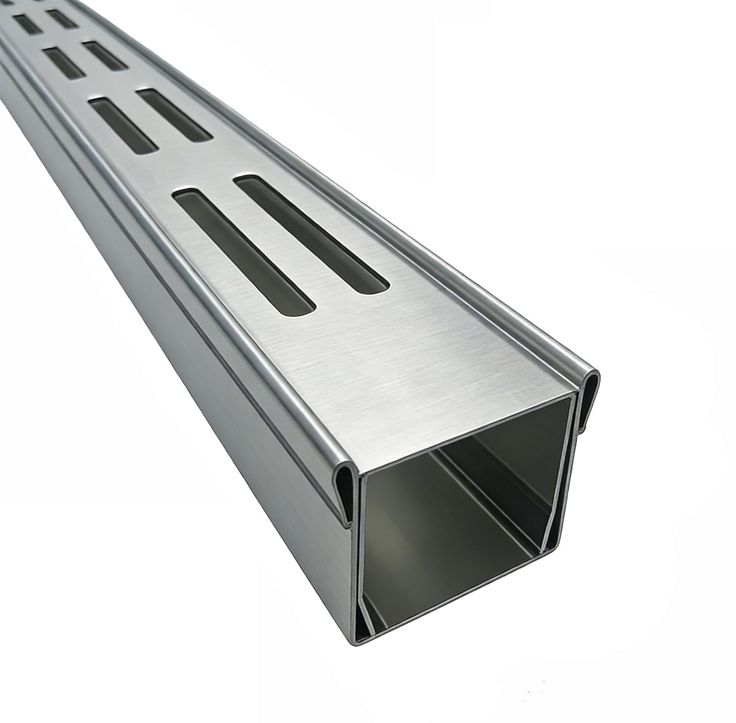 QWEASDF Canaleta de desagüe Canal Drenaje Acero Inoxidable Rectangular,Panel de Linea