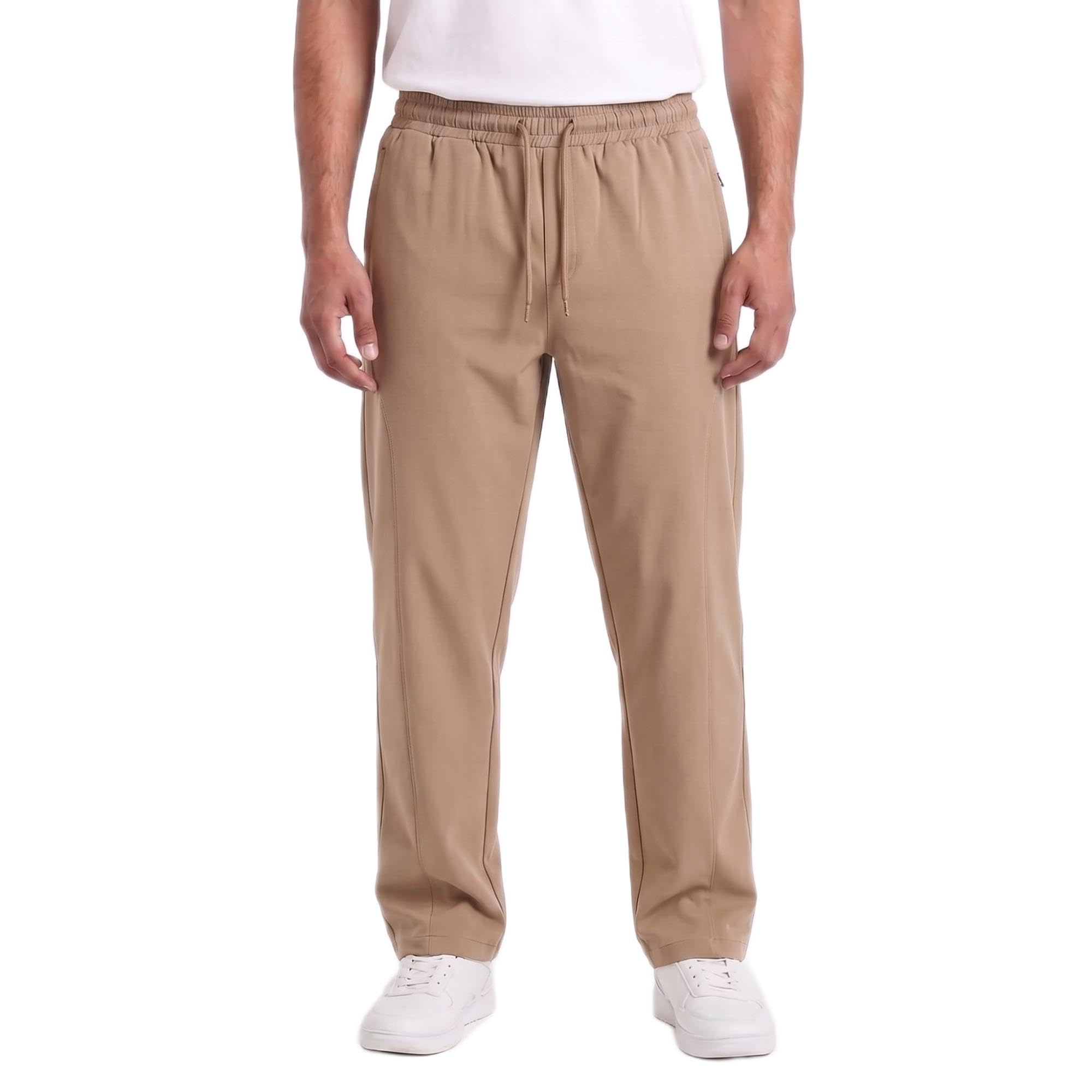 Men's Track Pants | Korean Style Loose Fit Baggy Trousers | Relaxed Fit Joggers Casual Streetwear Bootcut Loungewear-image-39