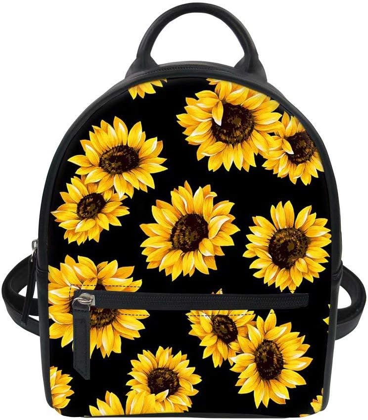 PU Leather Backpack Mini Shoulder Purse 